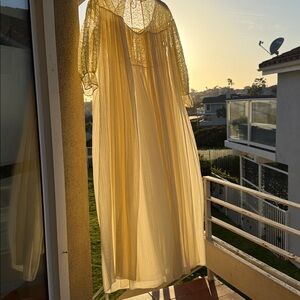 Vintage Peignoir set collectors piece accordion Pleated full swing Intimates